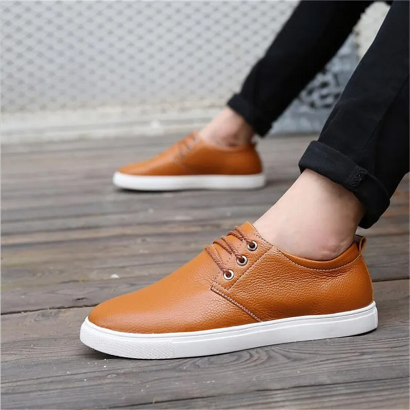 Плюс Размер Мужчины Обувь 2017 Весна Осень Синтетическая Кожа Повседневная