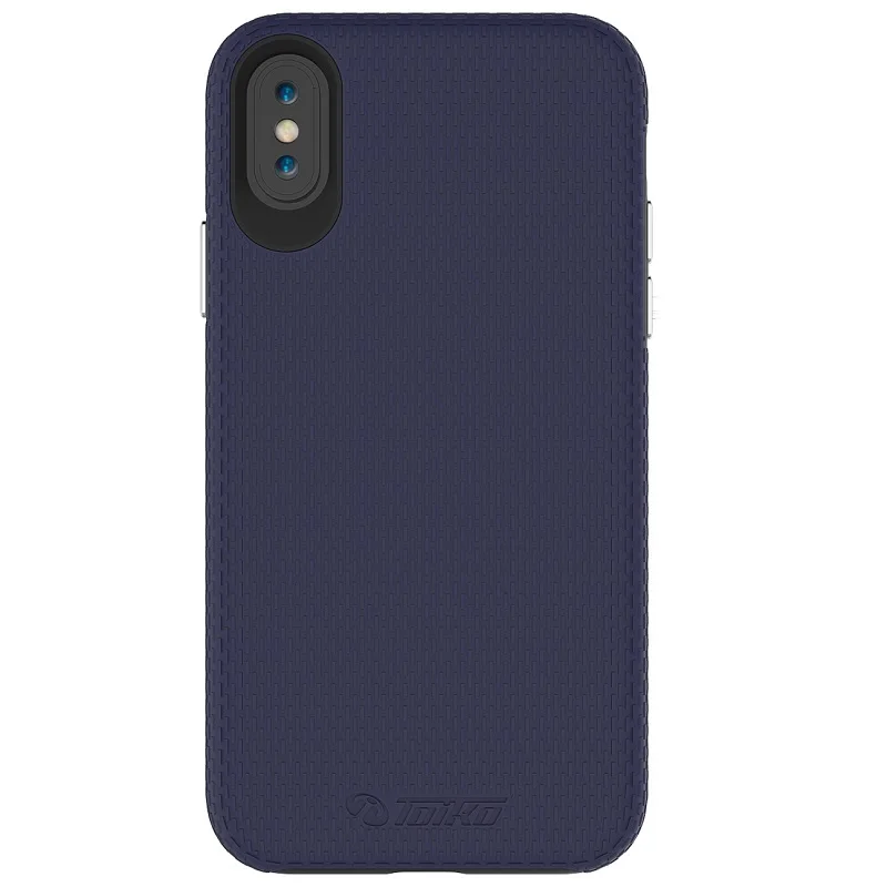 Dark Blue and Black Toyko X Guard 2 в 1 гибридные Чехлы для iPhone X XS MAX XR военный класс защита от падения Жесткий ПК Мягкий ТПУ противоударный задний Чехол - Цвет: Dark Blue and Black