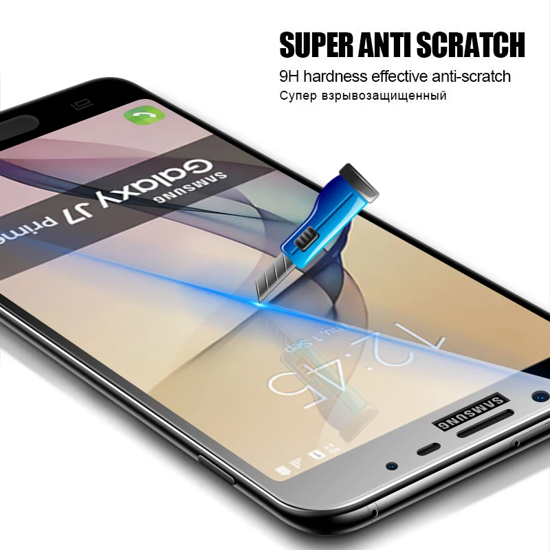 Защитное стекло для samsung galaxy j2 j5 j7 prime закаленное защитная пленка экрана sansung galaxi j 2