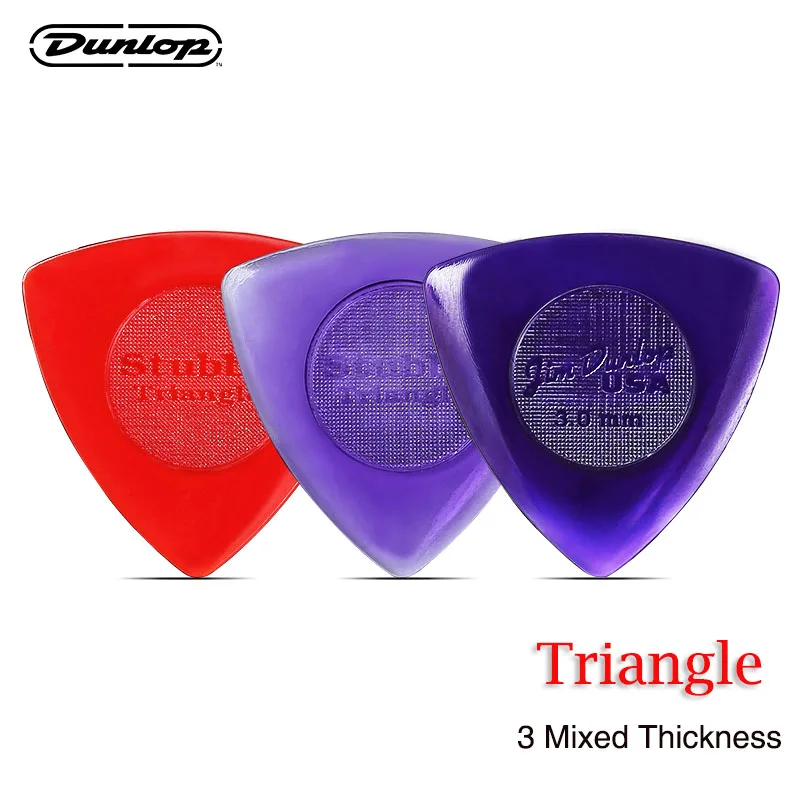 Triangle 3 Mixed Dunlop Stubby гитарный медиатор треугольной формы, бас-медиатор, акустическая часть для классической электрогитары, аксессуары для гитары, медиатор s - Цвет: Triangle 3 Mixed