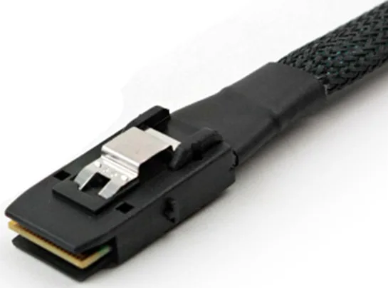 Внутренний мини SAS (SFF-8087) на 4x SATA 7-контактный F кабель прямого пробоя 50 см |