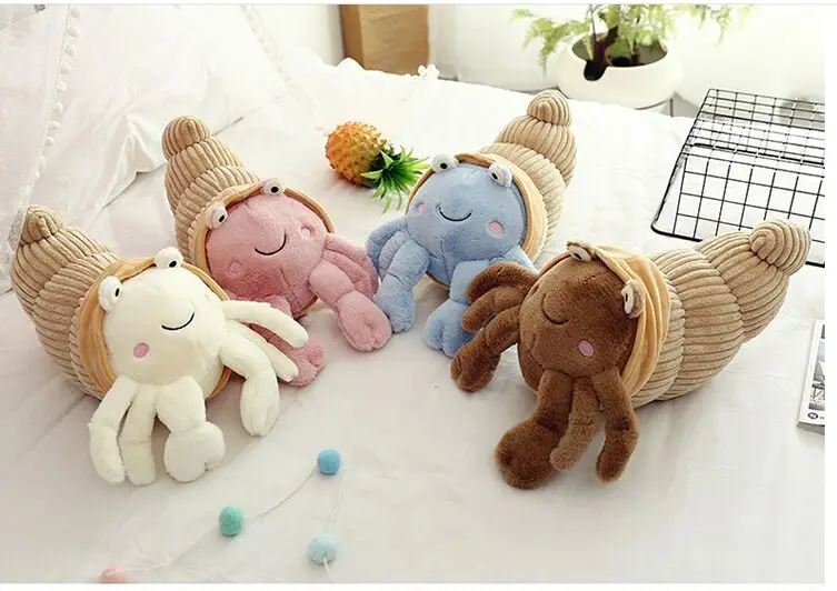 

creative plush toy lovely Hermit Crab plush toy,soft doll birthday gift h2588