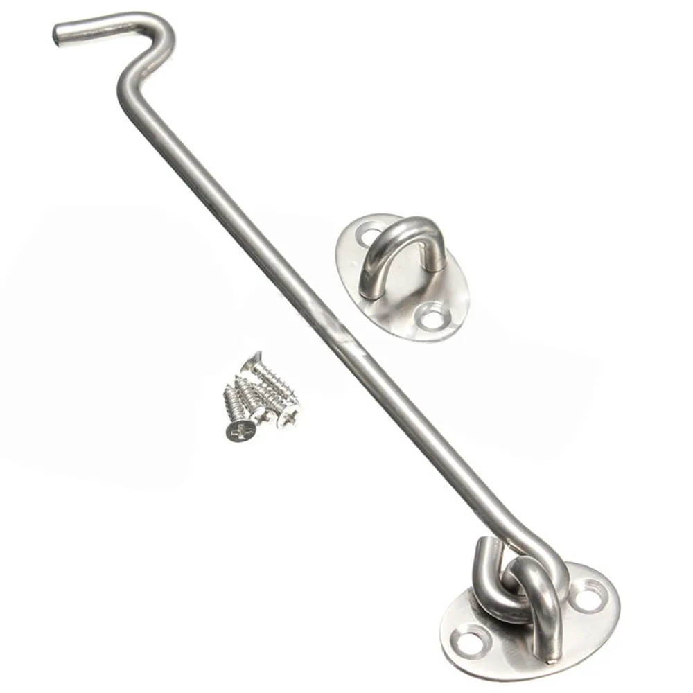 FS5 Stainless Steel Cabin Hook Eye Shed Gate Door Latch Catch Holder sep14 | Дом и сад