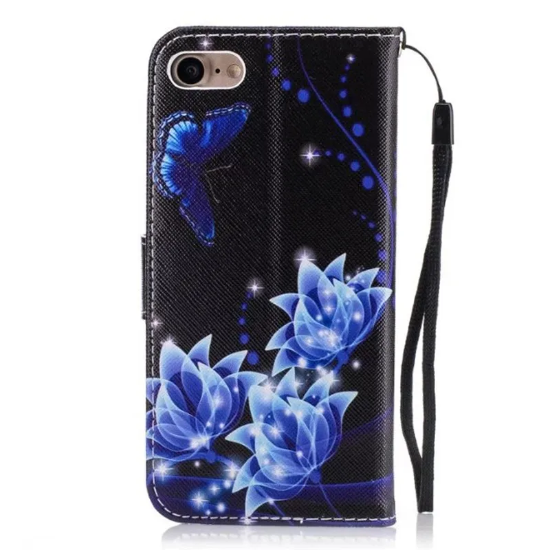 Флип чехол кожаный бумажник для iPhone X 5 5S SE 6 6s 7 8 плюс крышка для samsung Galaxy S3 s4 S5 NEO S6 S7 край S8 плюс S9 A8