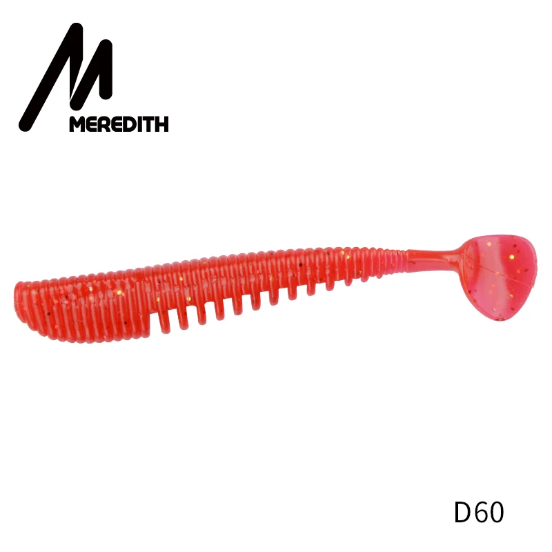 D60 MEREDITH Awaruna, рыболовные приманки, 8 см, 9,5 см, 13 см, искусственные приманки, воблеры, мягкие приманки, Shad, карп, силиконовые рыболовные мягкие приманки, снасти - Цвет: D60