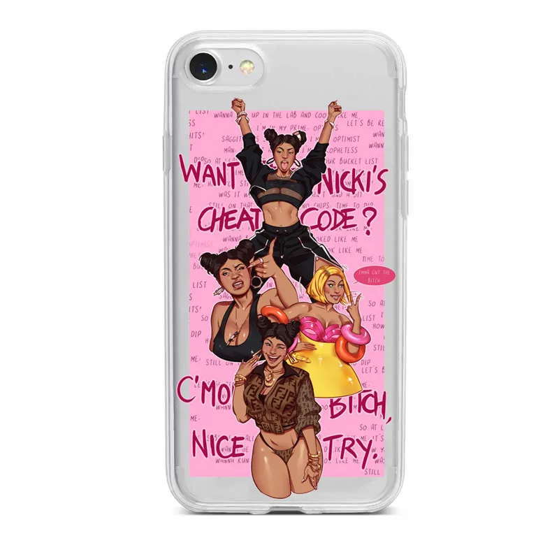 Силиконовый чехол Nicki Minaj Minha Rainha Roman Zolanski Macio из ТПУ для iPhone 5 8 7 6 Plus X XS Max XR 11 11pro 11promax Shell - Цвет: TPU