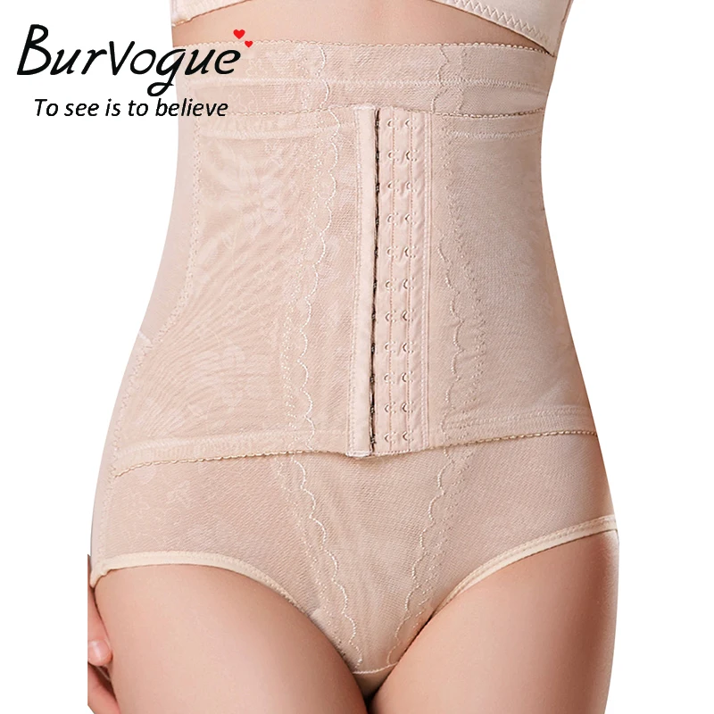 Женские трусики с высокой талией Burvogue регулируемое нижнее белье Корректирующее