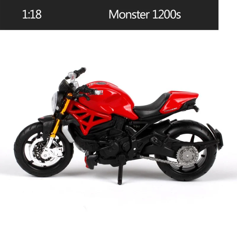 Monster 1200s Maisto 1:18 масштаб сплав модель мотоцикла игрушка Моделирование мотоцикл спортивный мотор модели гоночных автомобилей детские игрушки для мальчиков - Цвет: Monster 1200s