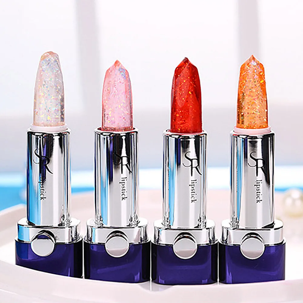 Модная красивая губная помада яркая кристальная Желейная волшебная меняющая