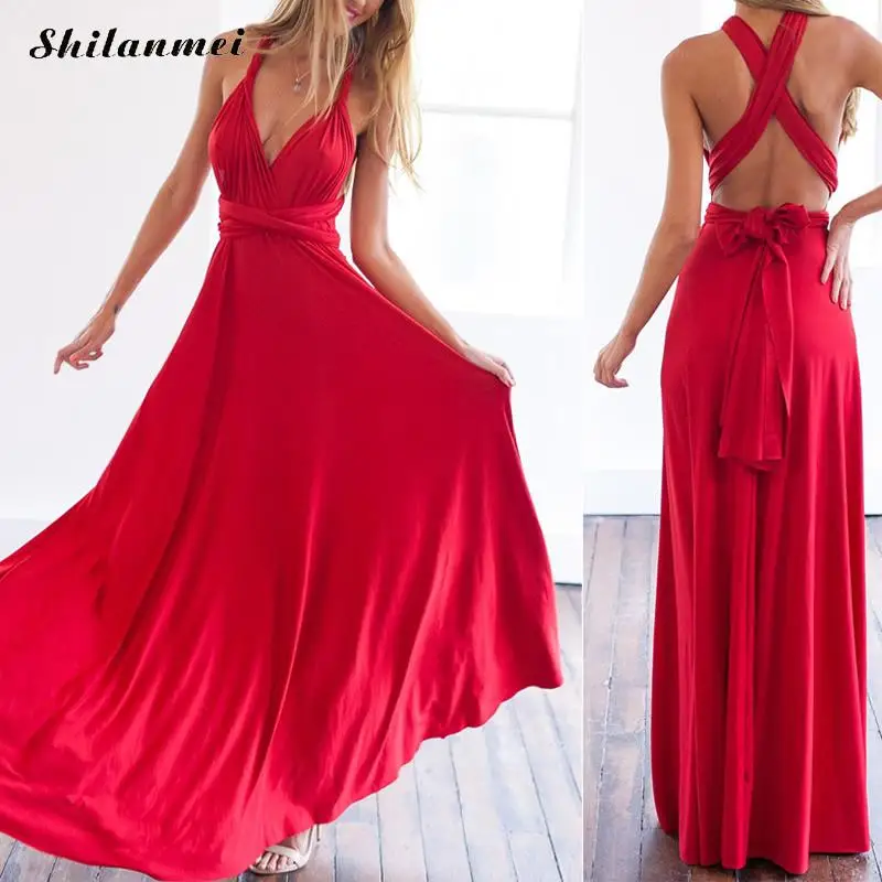 2019 сексуальное Летнее Длинное Бандажное платье макси многослойное подружки