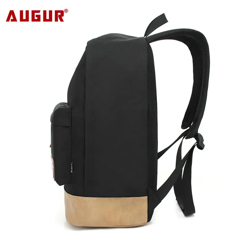 Рюкзак из ткани Оксфорд и воловьей кожи 16 дюймов | Багаж сумки