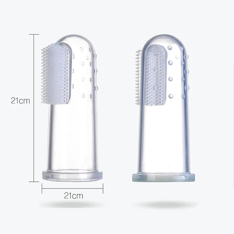 3 вида цветов Детская зубная щетка для пальцев с коробкой новорожденных