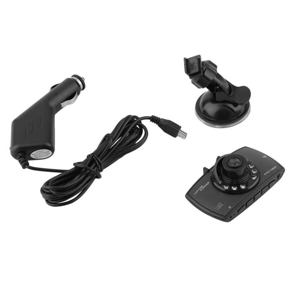 Видеорегистратор 1080P FHD DVR Автомобильный регистратор с ЖК-экраном 170 широкоугольный g-сенсор ночного видения, обнаружение движения