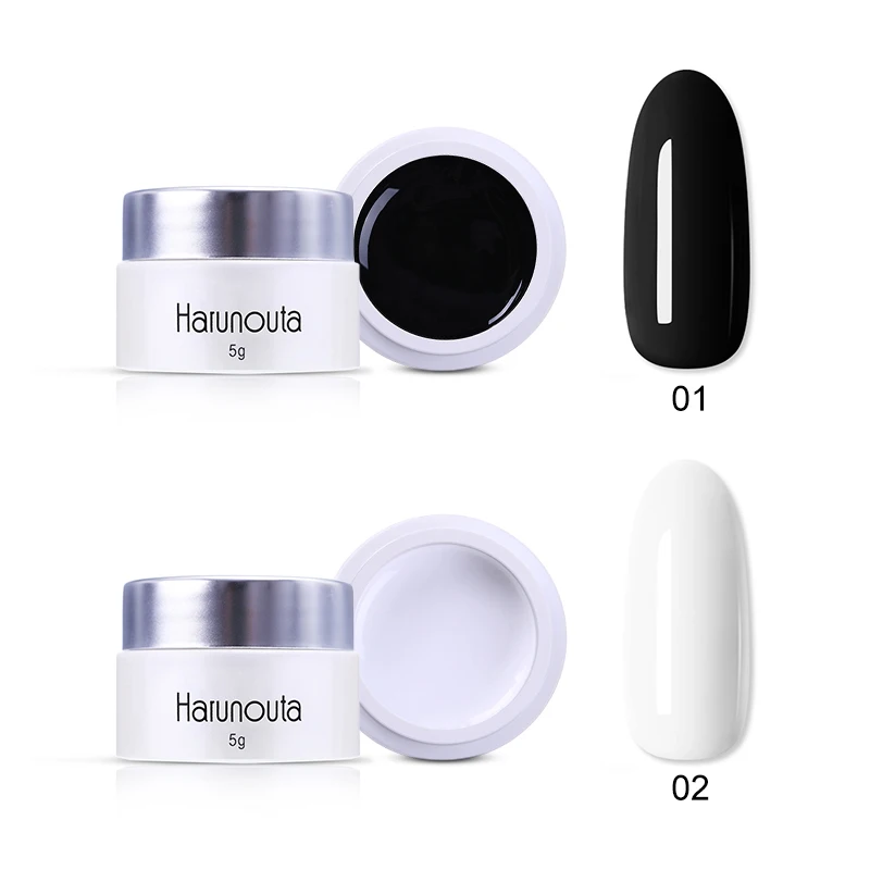 pure color set1 Harunouta сушеные цветы УФ-гель для ногтей набор Цветочные украшения замочить от ногтей лак наборы лаков Розовый Цвет гель Клей - Цвет: pure color set1