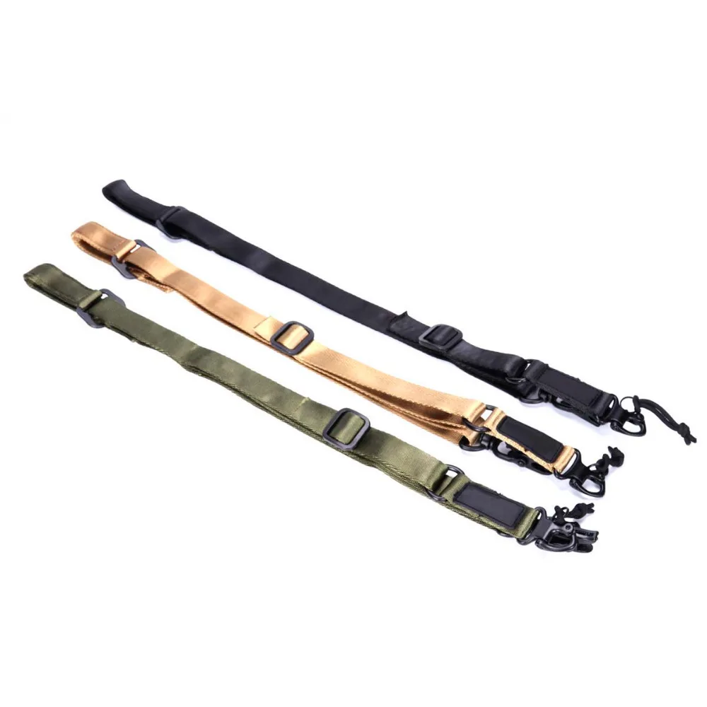 

Tactical Nylon Multi-Mission Adjustable MS2 Rifle Sling Gun Strap Belt Mount Set BK/TAN/OD