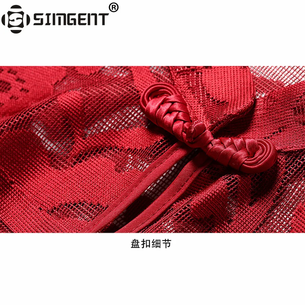 

Simgent New Arrival Women Stand Collar Plate Buckle Elegant Vintage Pinup Casual Party Slim Midi Lace Dress Vestido Jurk SG84174