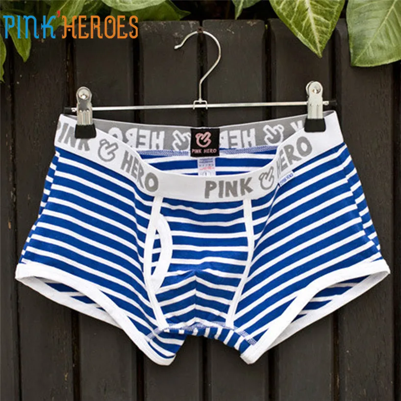 Pink Heroes 3 шт Мужское сексуальное хлопковое нижнее белье мужские шорты-боксеры мягкие nderpant дропшиппинг act30