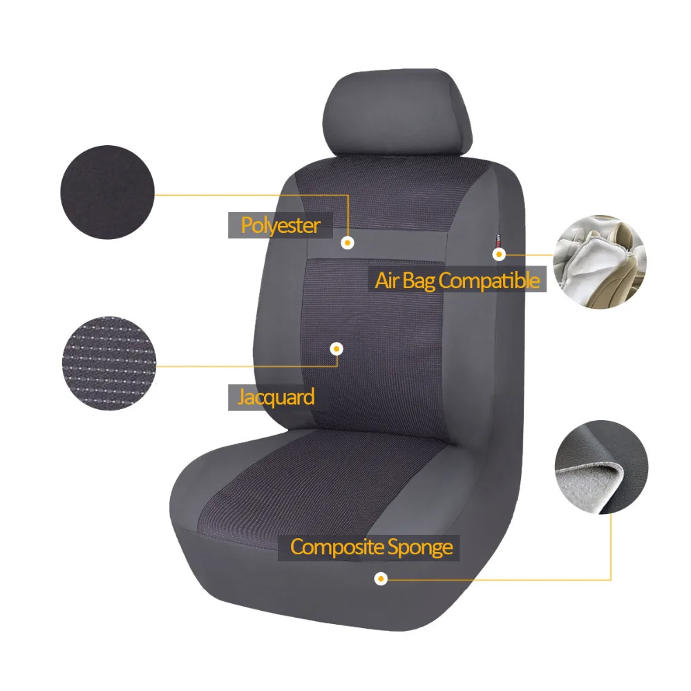 Комплект чехлов на сиденья автомобиля FlyingBanner из полиэстера универсальный чехол