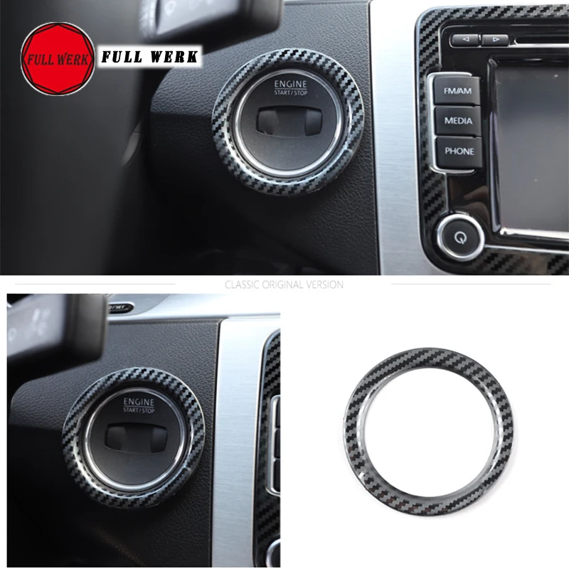 1 шт. декоративное кольцо зажигания из нержавеющей стали для VW Volkswagen CC|Лепнина