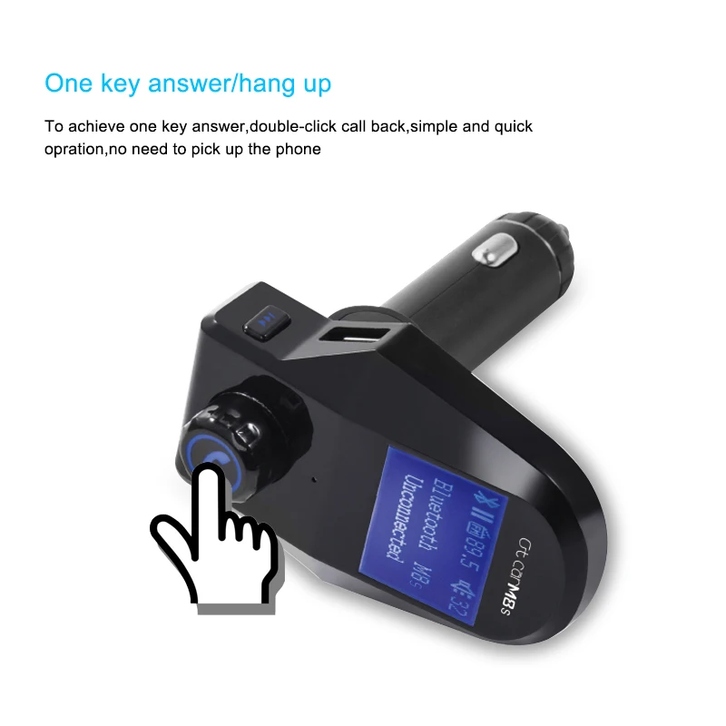 Автомобильный fm передатчик Herorider Bluetooth USB TF Mp3 плеер автомобильный комплект Handsfree