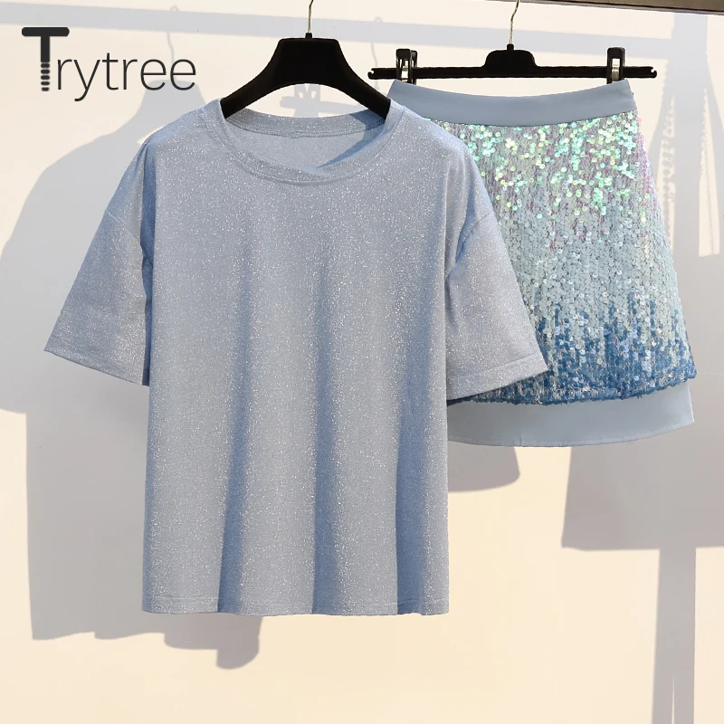 Комплект из двух предметов Trytree Женский повседневный однотонный топ на бретелях