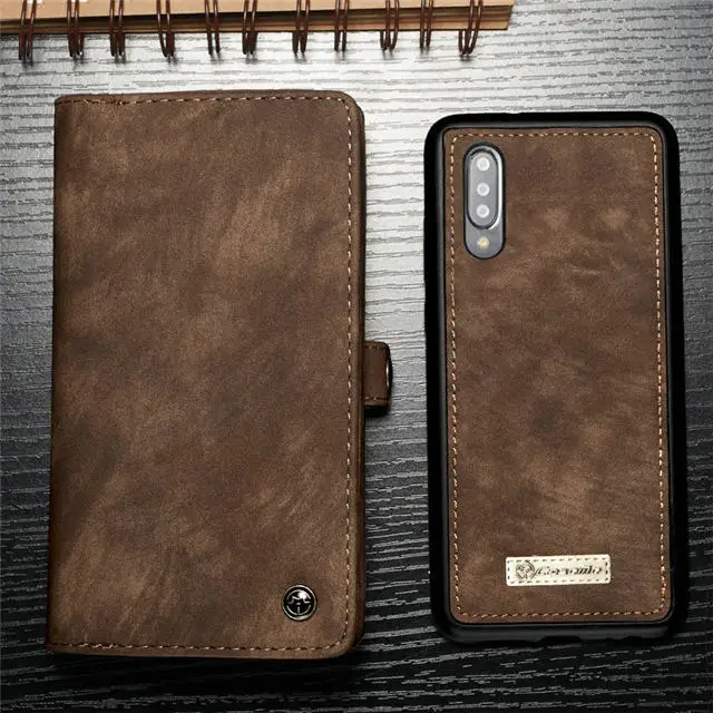Coque для samsung A20 A20E A30 A40 A50 A70 A80 A90 съемный кошелек чехол 2 в 1 съемный кожаный чехол с откидной крышкой на магните чехол