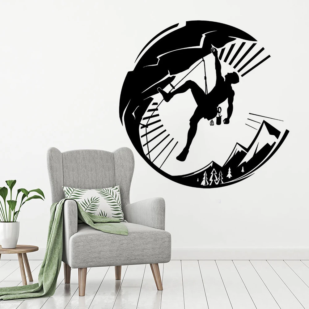 Виниловая наклейка на стену для альпинизма экстремальный спорт домашний декор