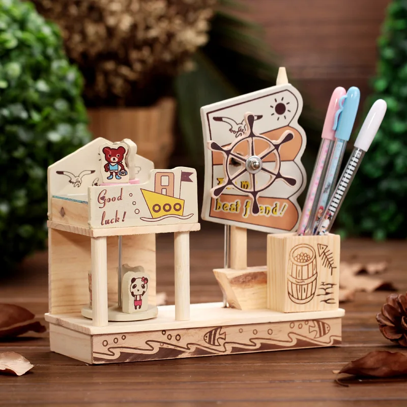 С зеркалом вращением вращения медведя яхты Музыкальная Коробка студенческий