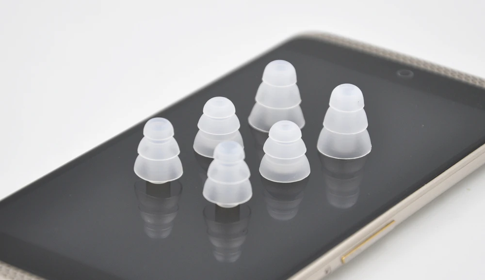 Тройные фланцевые наушники AK 18 шт./лот силиконовые вкладыши для наушников