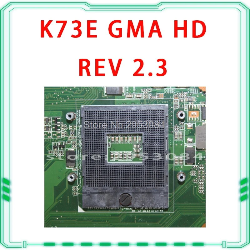 K73E Motherboard REV 2.3 HM65 USB2.0 For Asus X73E K73SD Laptop motherboard Mainboard test 100% OK | Компьютеры и офис