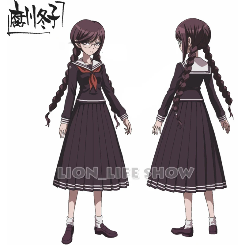 Danganronpa Dangan Ronpa 2 фукава Токо Косплей Костюм Школьная форма костюм|Костюмы аниме| |