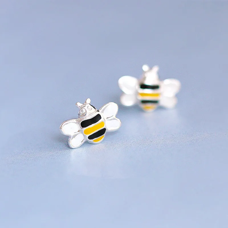 Ромашки новый дизайн чистое серебро 925 пробы ювелирные изделия прекрасные Пчелы