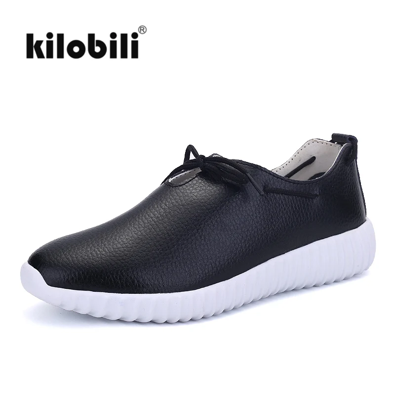 Туфли kilobili женские из натуральной кожи винтажные на шнуровке повседневная обувь