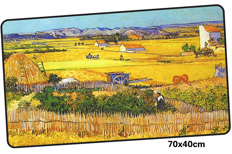 Size 700x400X3MM Ван Гог геймерский коврик для мыши 700x400X3 мм игровой коврик для мыши Большой HD блокнот с рисунком pc Аксессуары для ноутбука padmouse эргономичный коврик - Цвет: Size 700x400X3MM