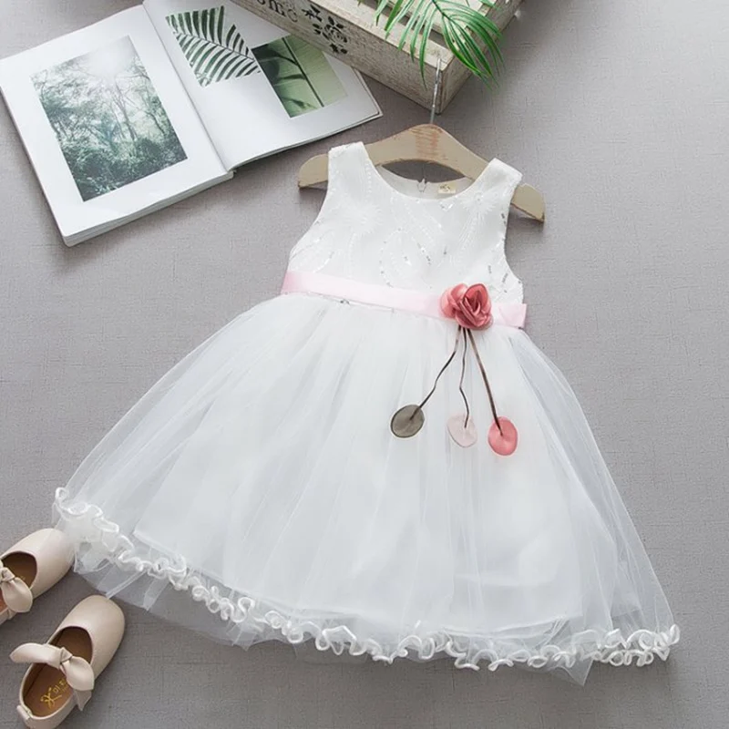 2019 летнее милое детское Сетчатое бальное платье принцессы в стиле пэчворк с