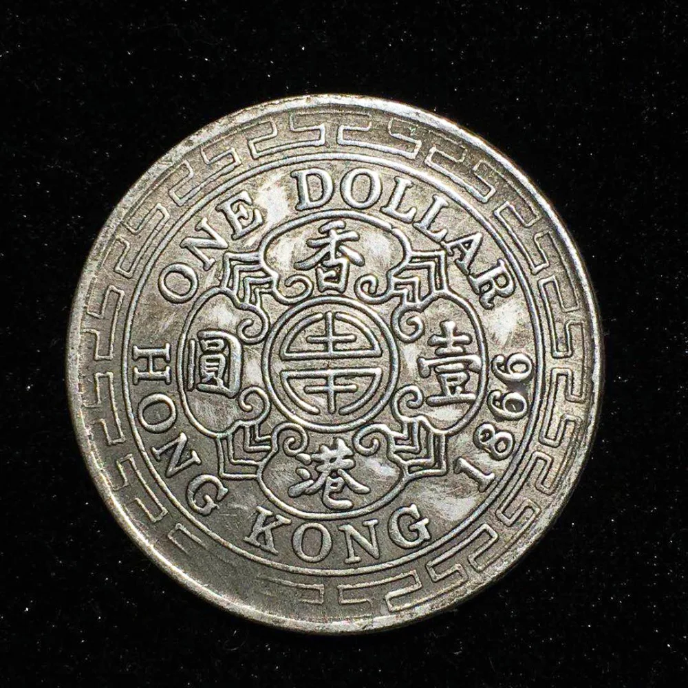 1866 Китай Hong Kong Ботинки в стиле Эдвард vii король и император монеты сувенир monedas