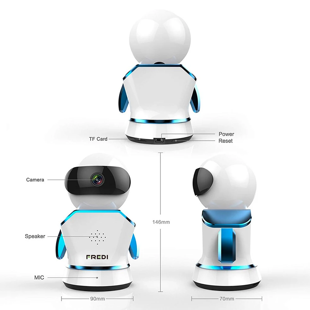 FREDI 1080P IP камера WiFi P2P ИК Ночное Видение детский монитор беспроводная домашняя