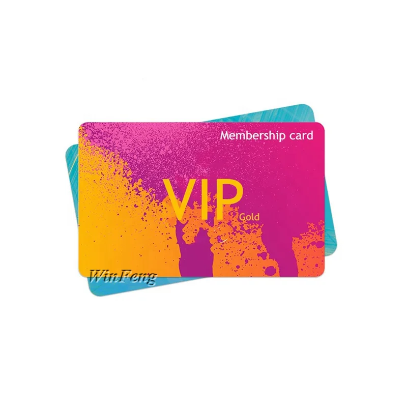 200Pcs/lot Customized Printing CR80 Standard CMYK Full Color VIP Membership PVC Card with Magnetic Stripe | Безопасность и защита