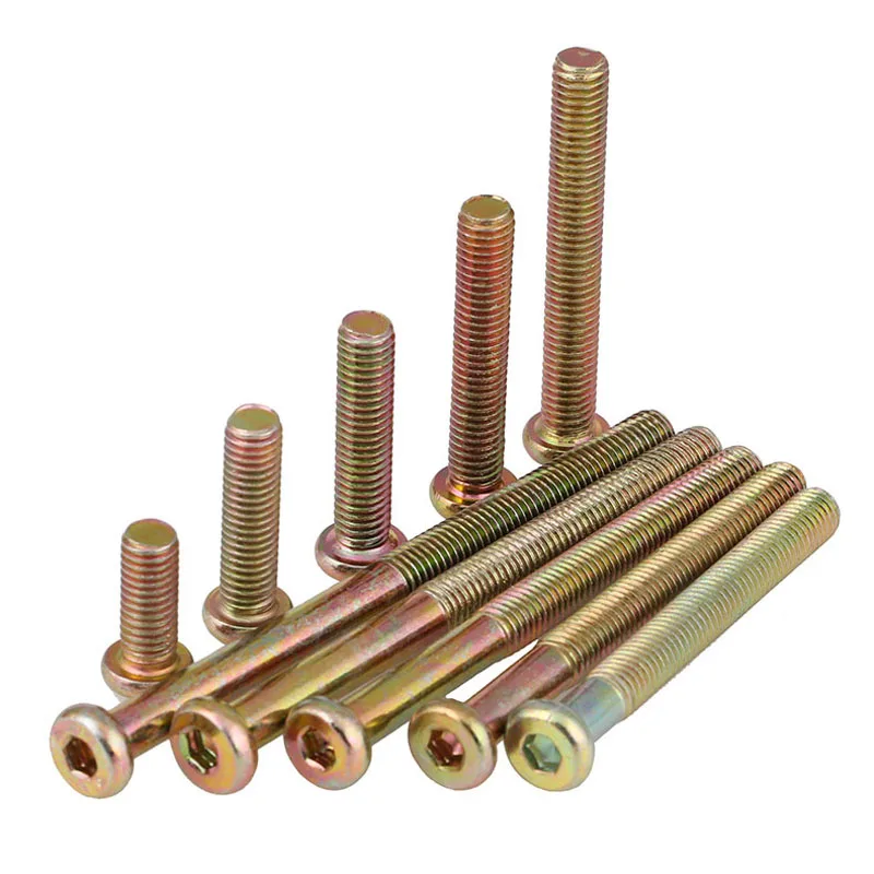 M6*20-M6*90 Furniture Hardware Screws Flat Round Hexagonal Links | Обустройство дома