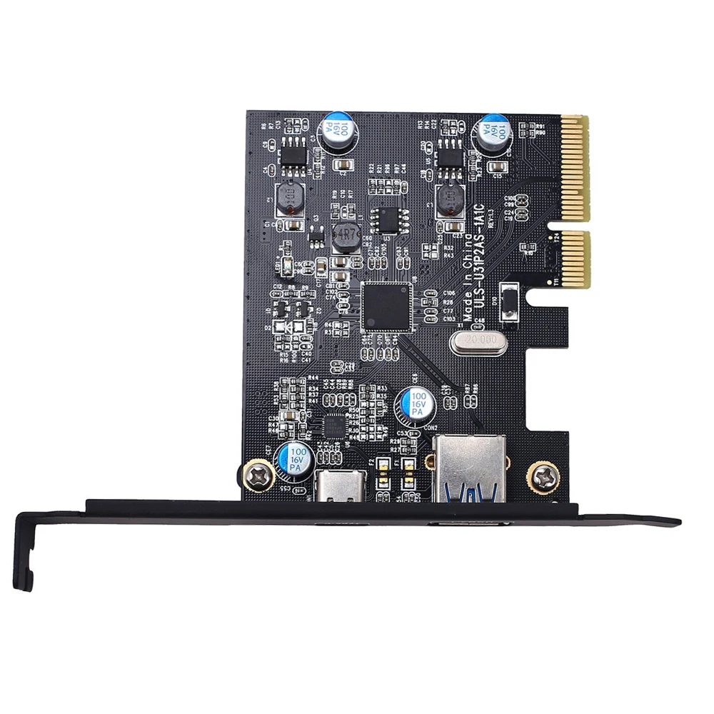 PCI E Express к USB 3 1 Gen2 10 Гбит/с концентратор типа A и Type C 2 порта PCIe Плата расширения