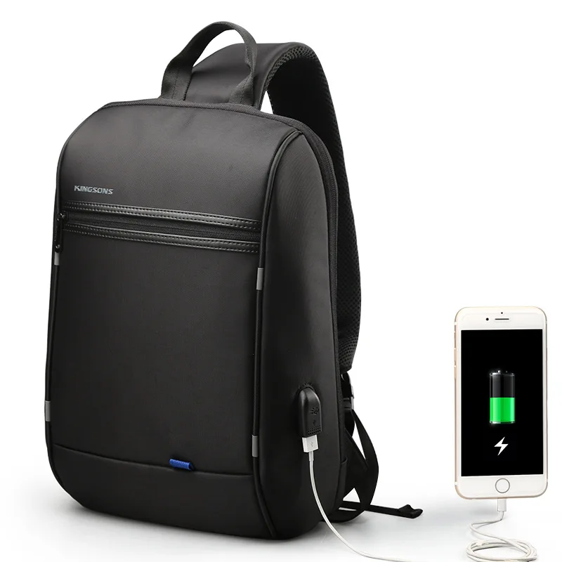 

Chest Bag Pack Men Anti Theft USB Charging Back Pack for Teenagers Travel Fanny Waist Sling Chest Bag 13.3 Inch Latop School Bag