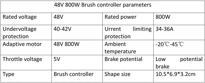 800W24V36V48V Мотор щетки контроллер скутера аксессуары двигатель скорость детали контроллера контроллер де мотор para patinete