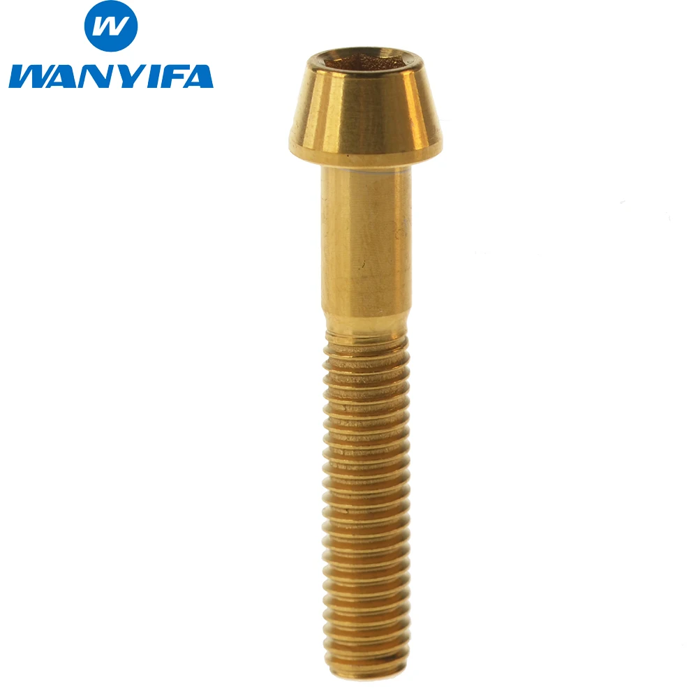 Титановые болты винты с конической головкой коническая головка M6x40 45 50 55 60 65 мм