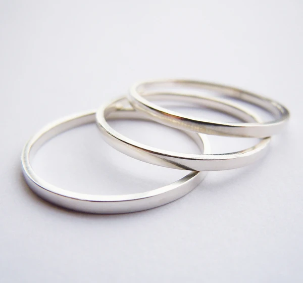 Чистое кольцо из серебра 1 5 пробы WellMade 3 шт./компл. 925 мм|band ring|ring bandring ring |