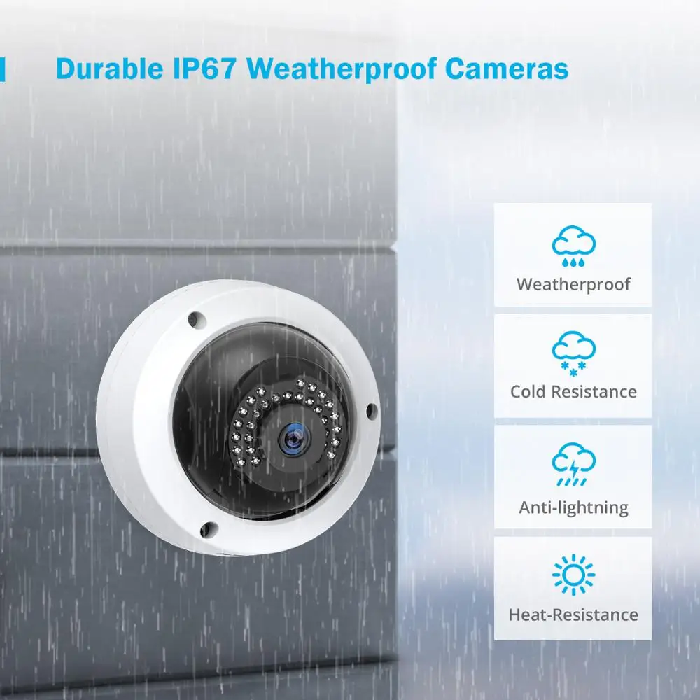 ANNKE 8CH 2MP Ultra HD POE сетевая видео система безопасности 4K H.265 NVR с 4 шт 30 м EXIR ночного