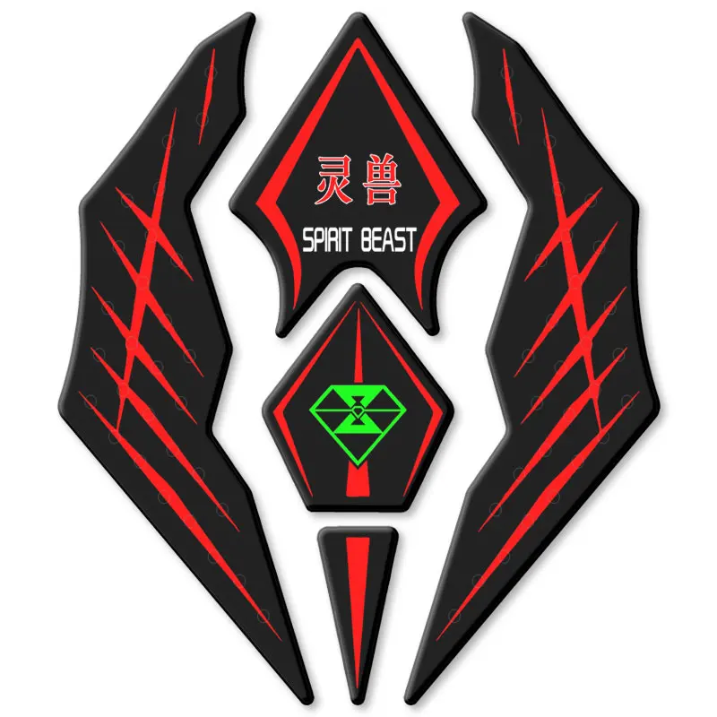 02 SPIRIT BEAST мотоциклетные наклейки танкеры модифицированные аксессуары декоративные наклейки Водонепроницаемые Светоотражающие защитные накладки для топливного бака - Цвет: 02