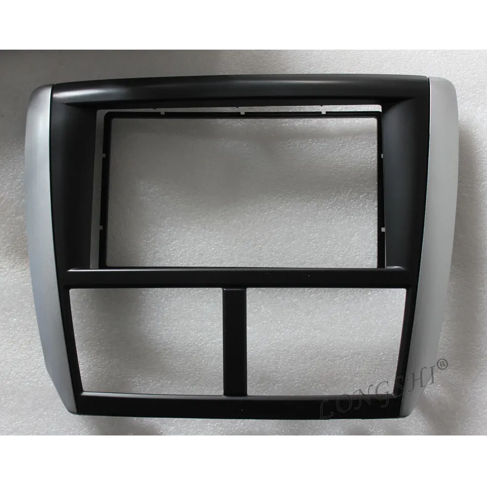 LONGSHI 2 DIN автомагнитола для Subaru Forester 2008-2012 Impreza 2007-2012 рамка для DVD CD отделка монтажный комплект 2din - Название цвета: Черный