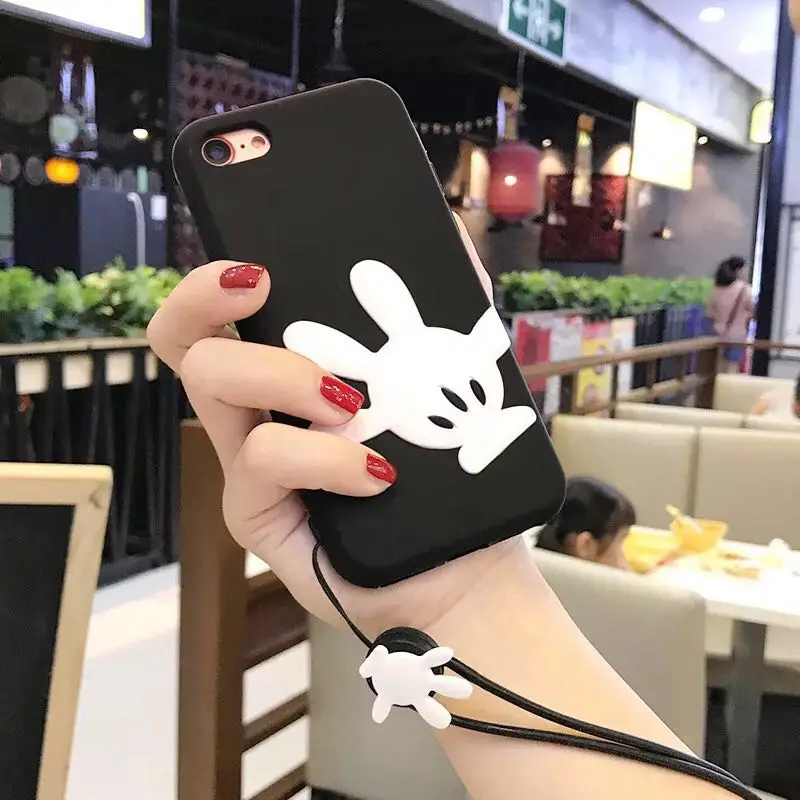 Чехол VORSON для пары iphone X чехол 6 s 7 8 plus 3D силиконовый милый мультяшный модный
