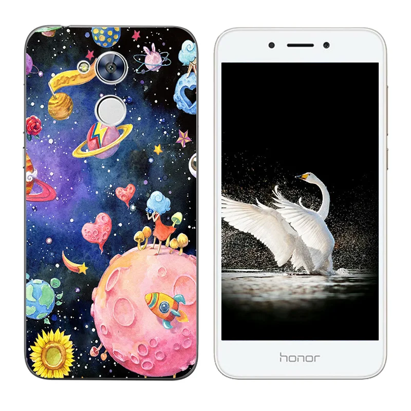for Huawei Honor 6A Soft Silicone TPU Back Cover Huaiwei Honor6A Phone Cases 5.5'' Shell Billow Printing Fundas Coque |