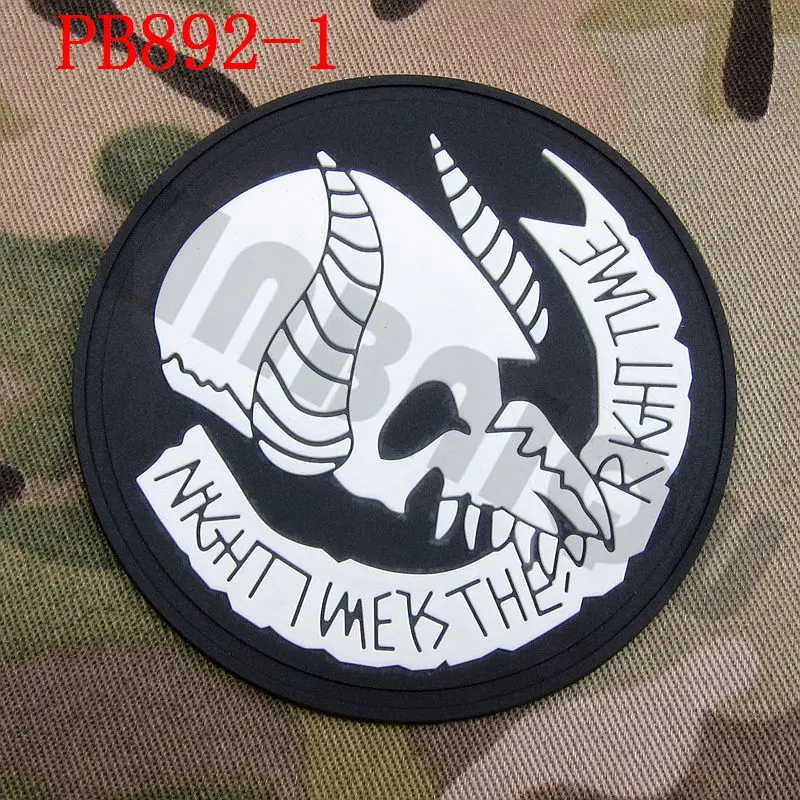 Накладка из ПВХ Jormungand Seal Team 9 моральная, военная крючок - Цвет: B892 BK